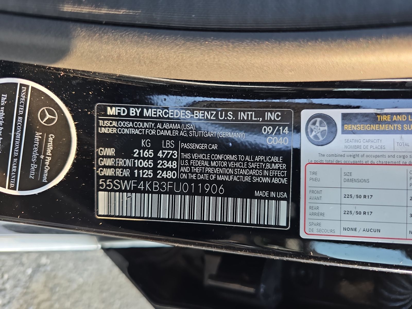 2015 Mercedes-Benz C-Class C 300 AWD