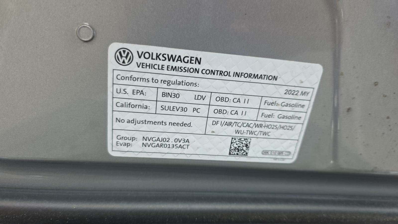 2022 Volkswagen Tiguan 2.0T SE FWD
