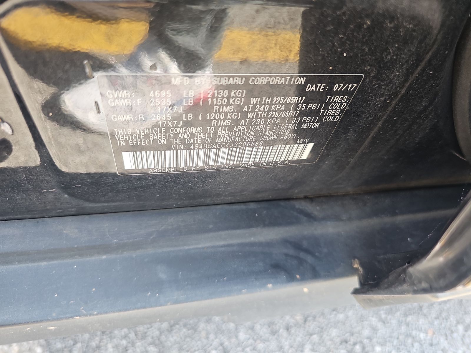 2018 Subaru Outback 2.5i Premium AWD