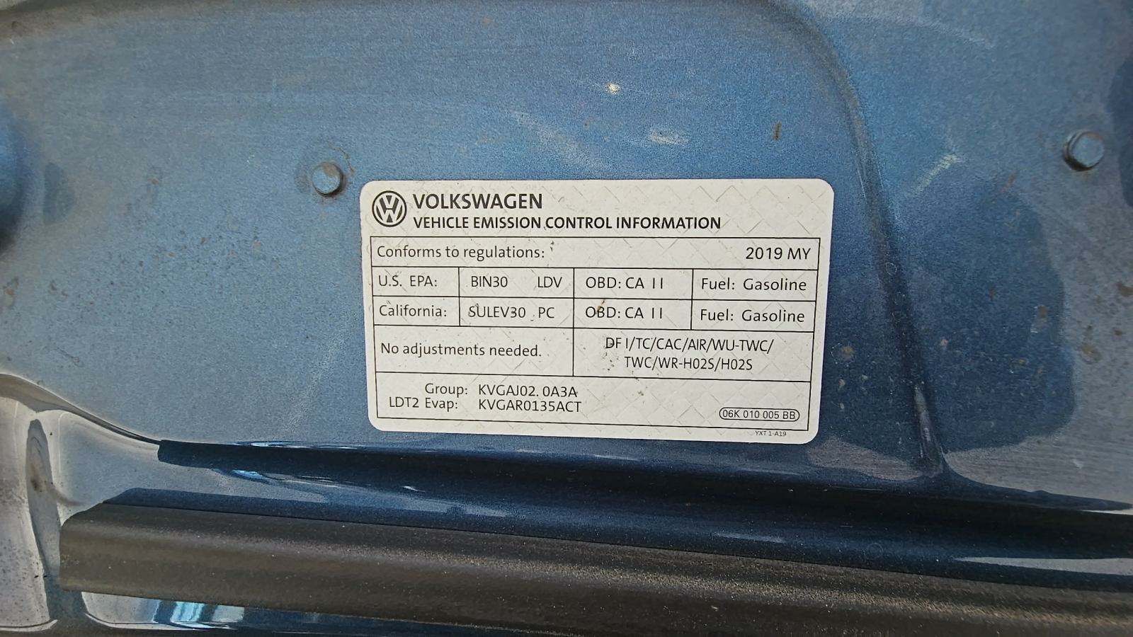 2019 Volkswagen Tiguan 2.0T S FWD