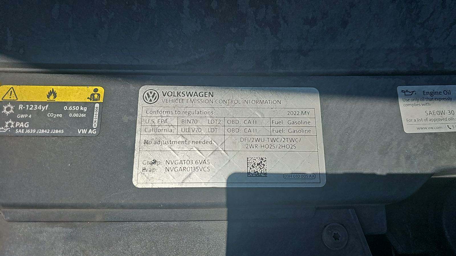 2022 Volkswagen Atlas 3.6L SEL R-Line Black AWD