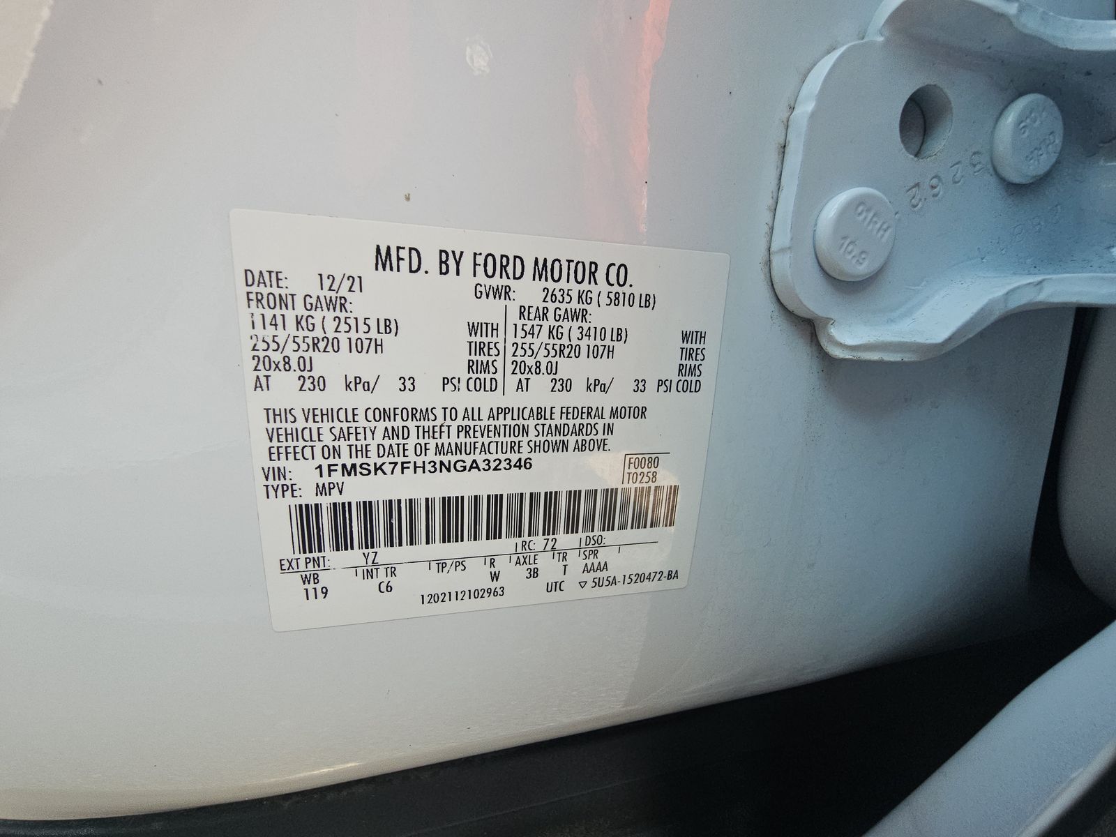 2022 Ford Explorer Limited RWD
