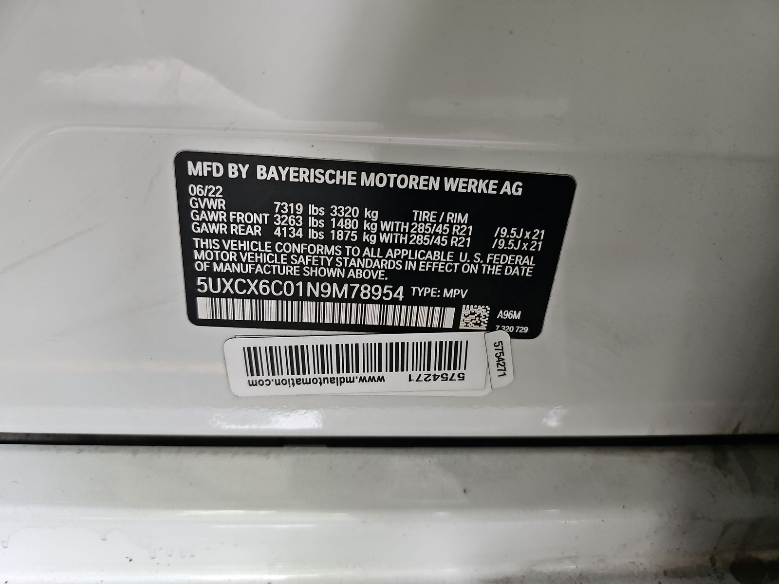 2022 BMW X7 M50i AWD