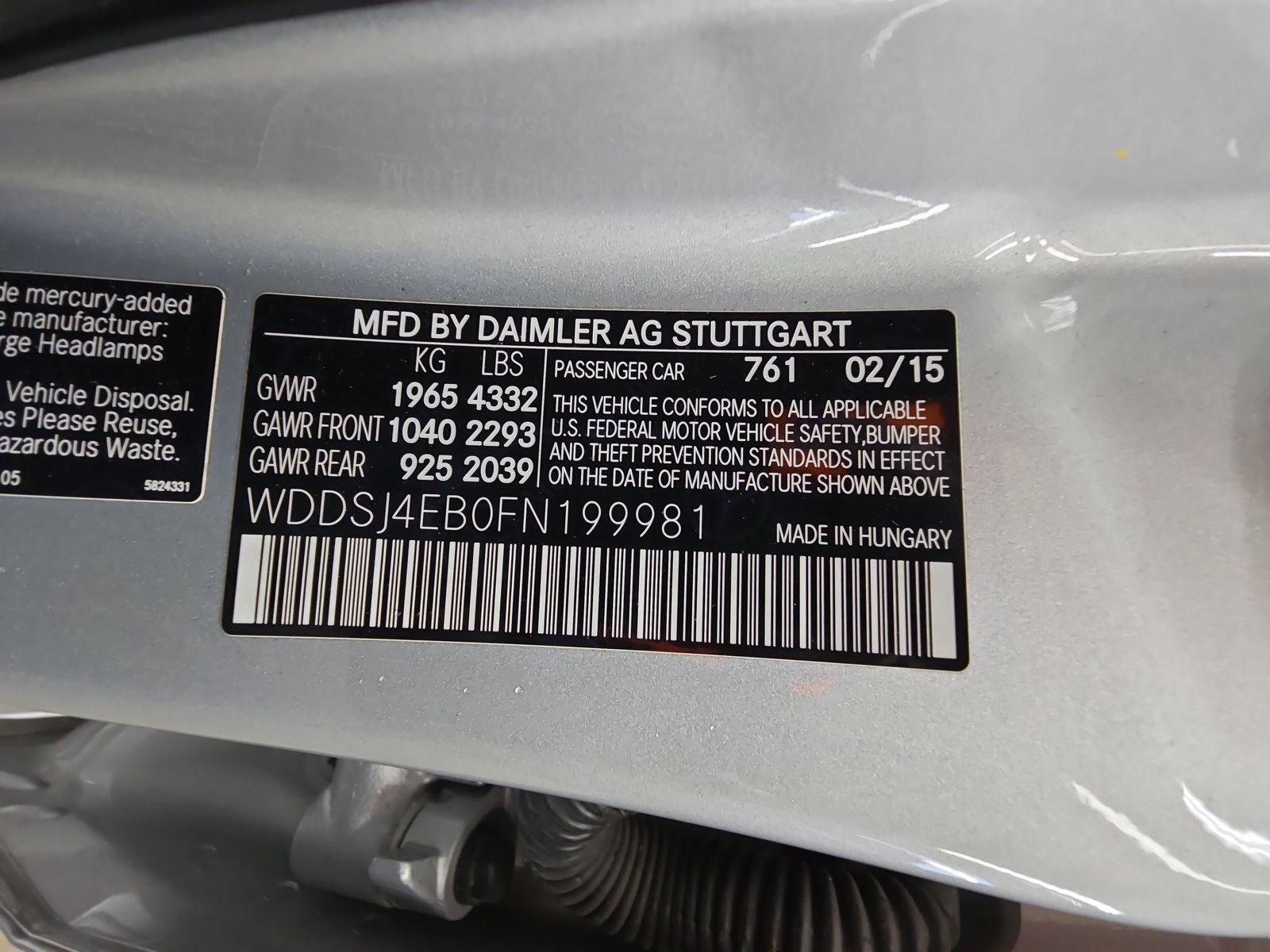 2015 Mercedes-Benz CLA CLA 250 FWD