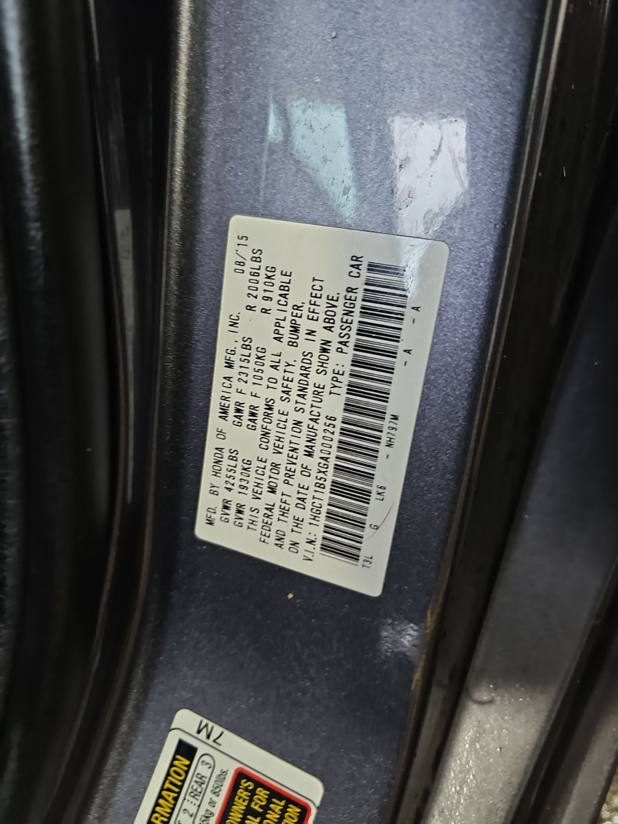 2016 Honda Accord Coupe EX FWD