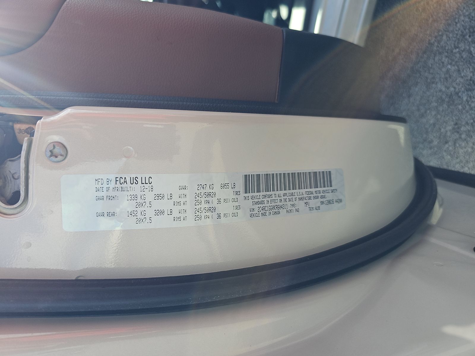 2019 Chrysler Pacifica Limited FWD