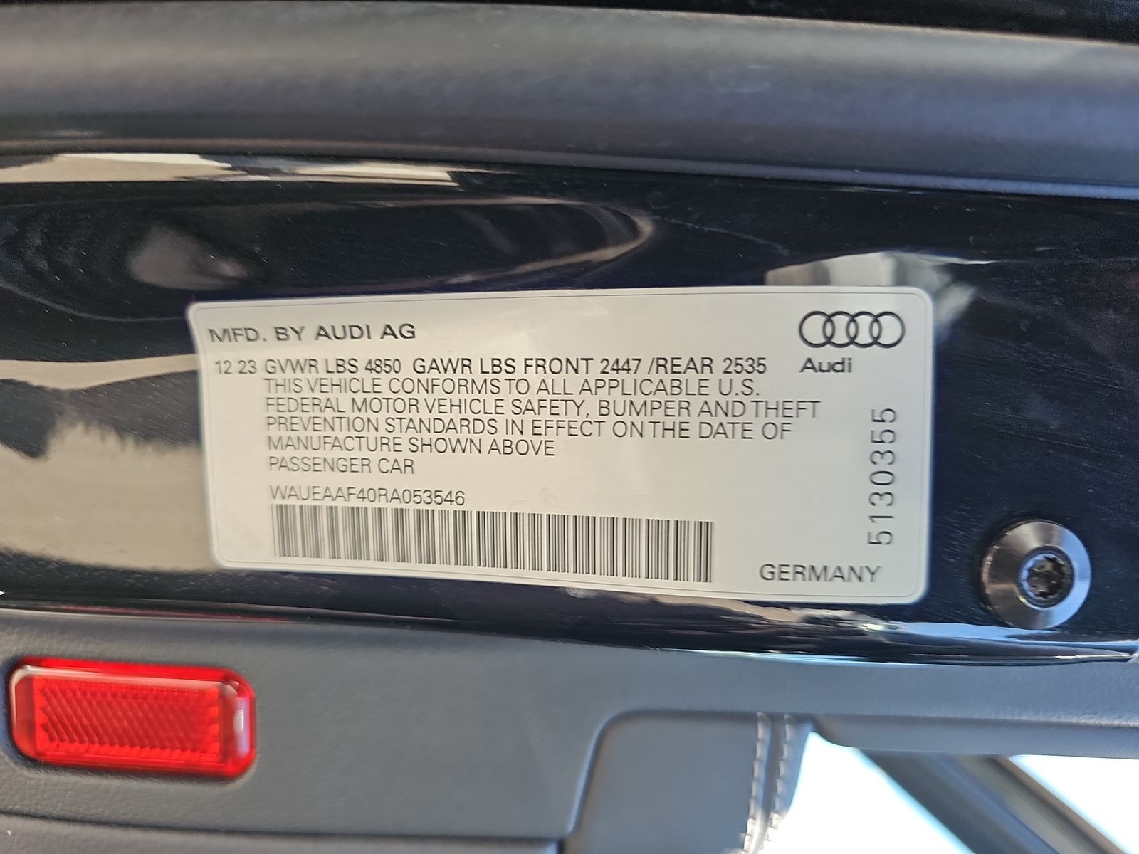 2024 Audi A4 S line Premium Plus AWD