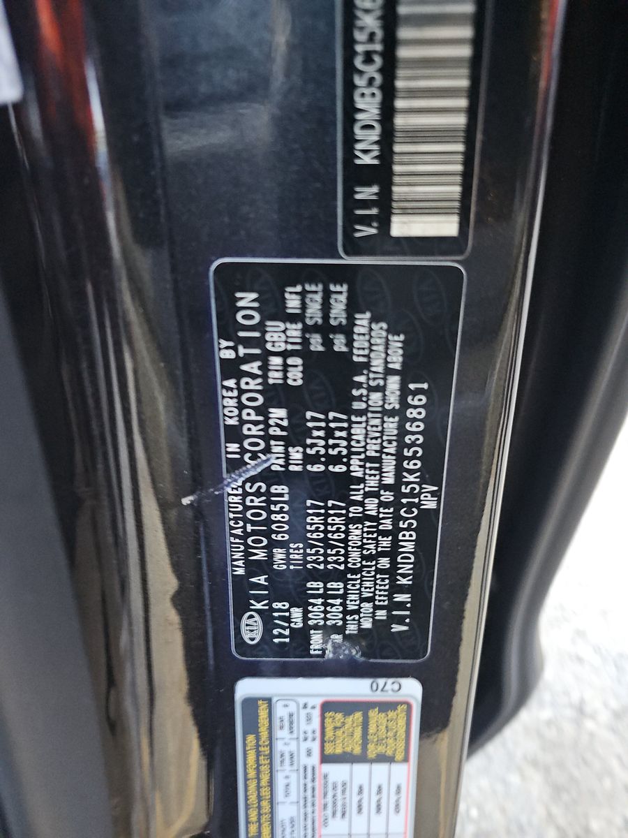 2019 Kia Sedona LX FWD