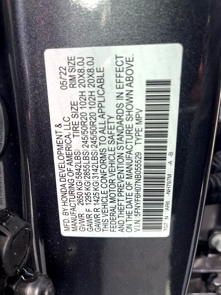 2022 Honda Pilot Elite AWD