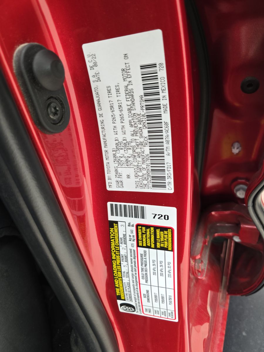 2022 Toyota Tacoma TRD Sport AWD