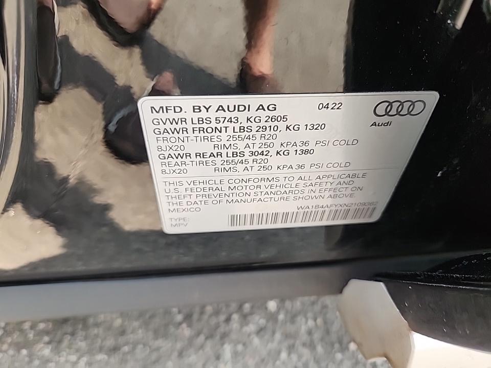 2022 Audi SQ5 Premium Plus AWD
