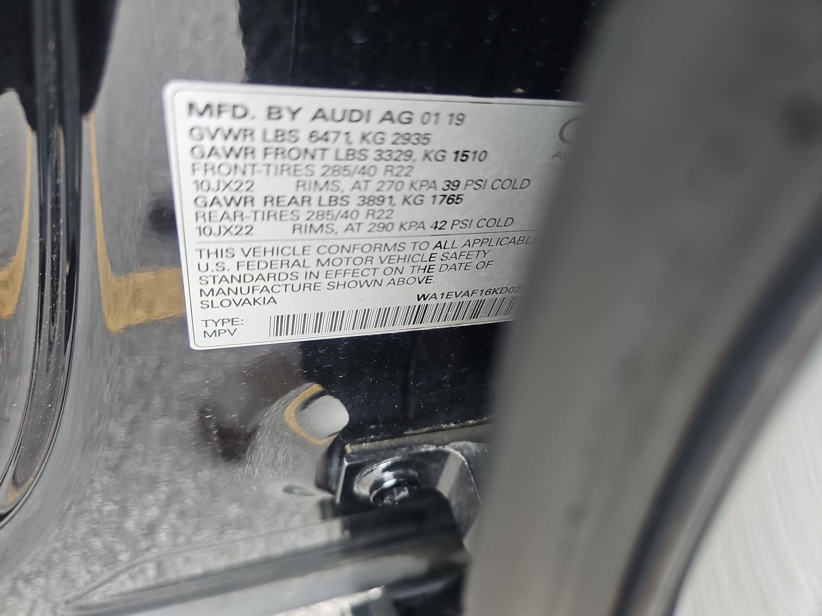 2019 Audi Q8 Premium Plus AWD