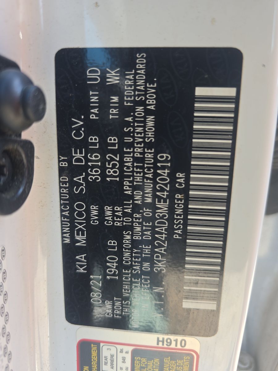 2021 Kia Rio S FWD