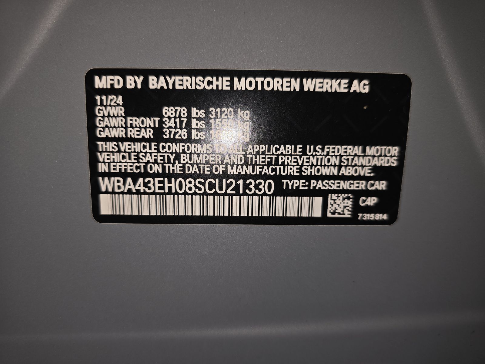 2025 BMW 7 Series 750e xDrive AWD