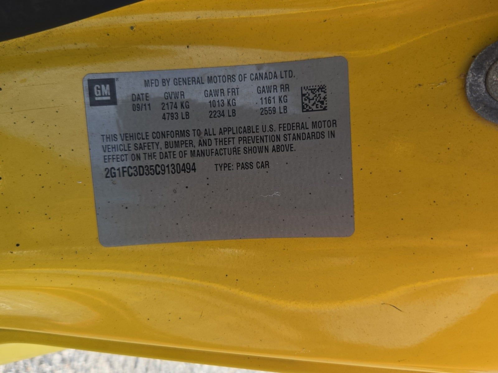 2012 Chevrolet Camaro LT RWD