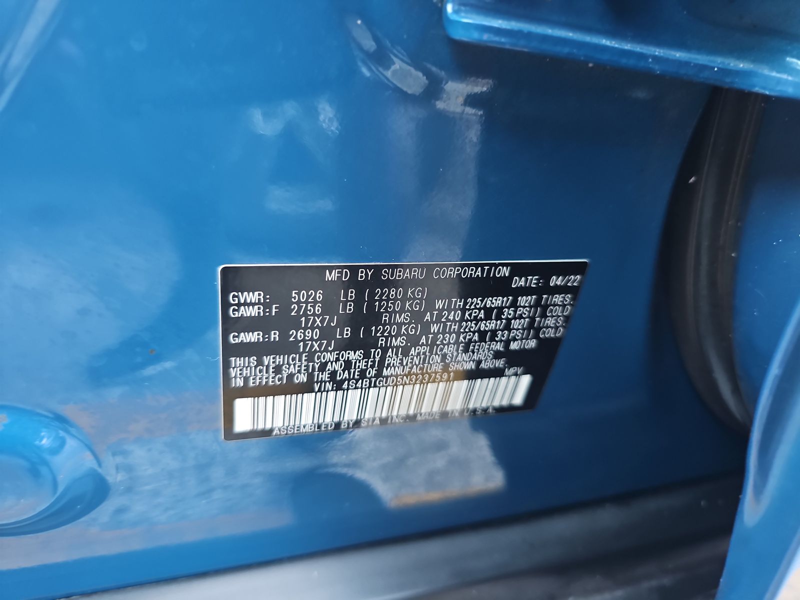 2022 Subaru Outback Wilderness AWD