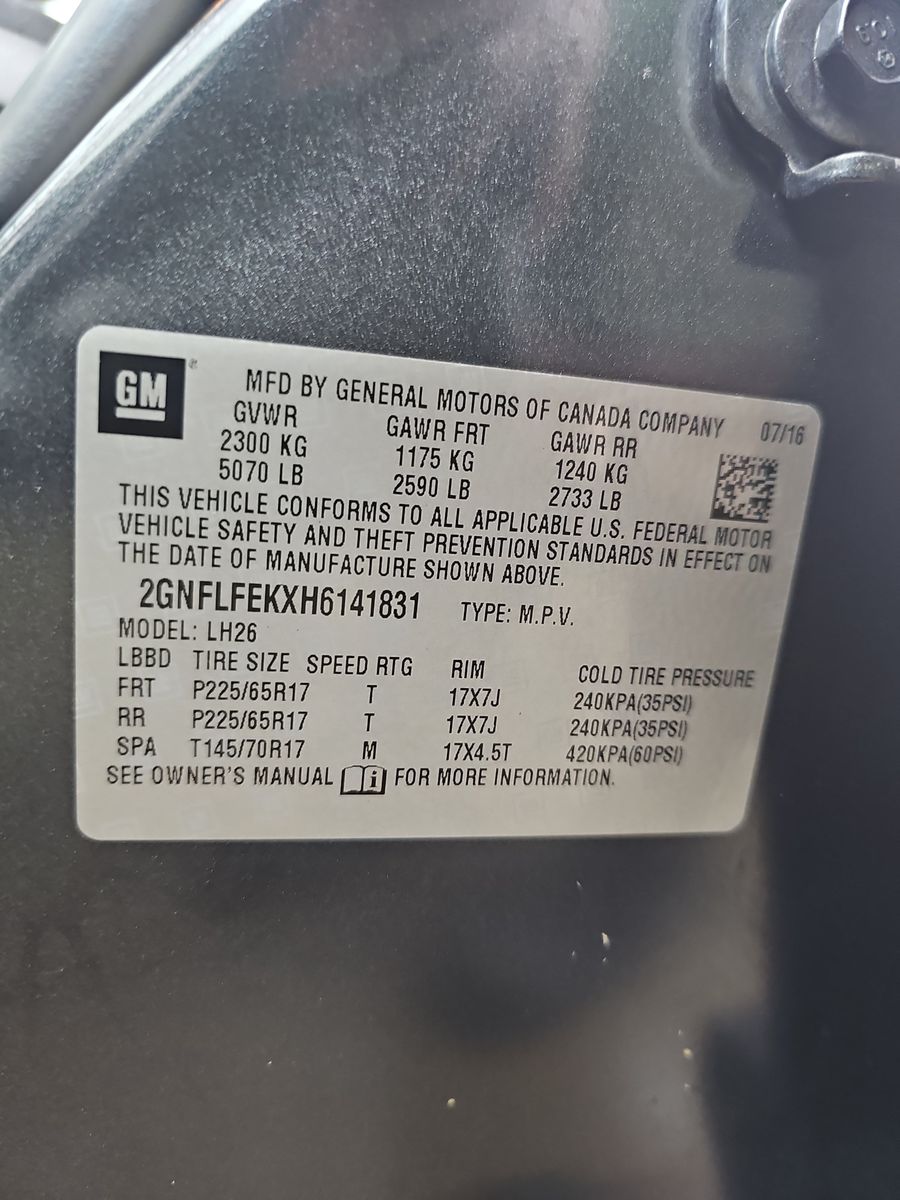 2017 Chevrolet Equinox LT AWD