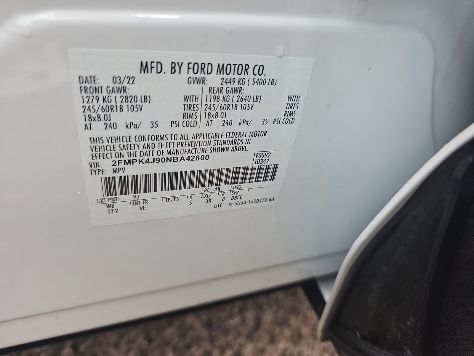 2022 Ford Edge SEL AWD