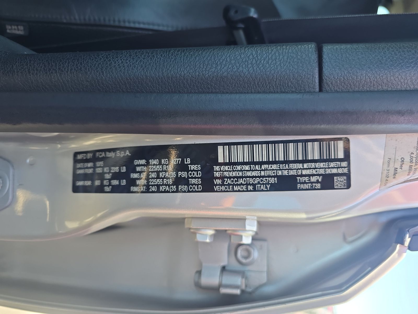 2016 Jeep Renegade Limited FWD