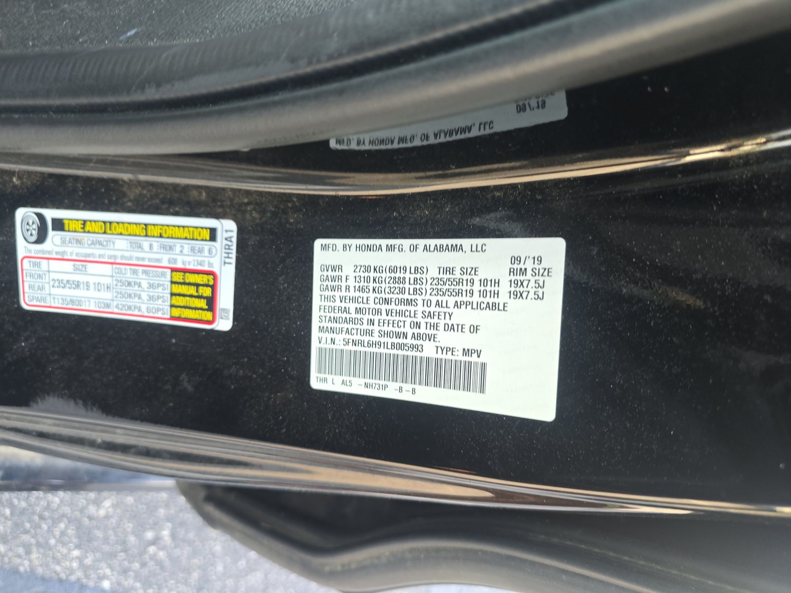 2020 Honda Odyssey Elite FWD