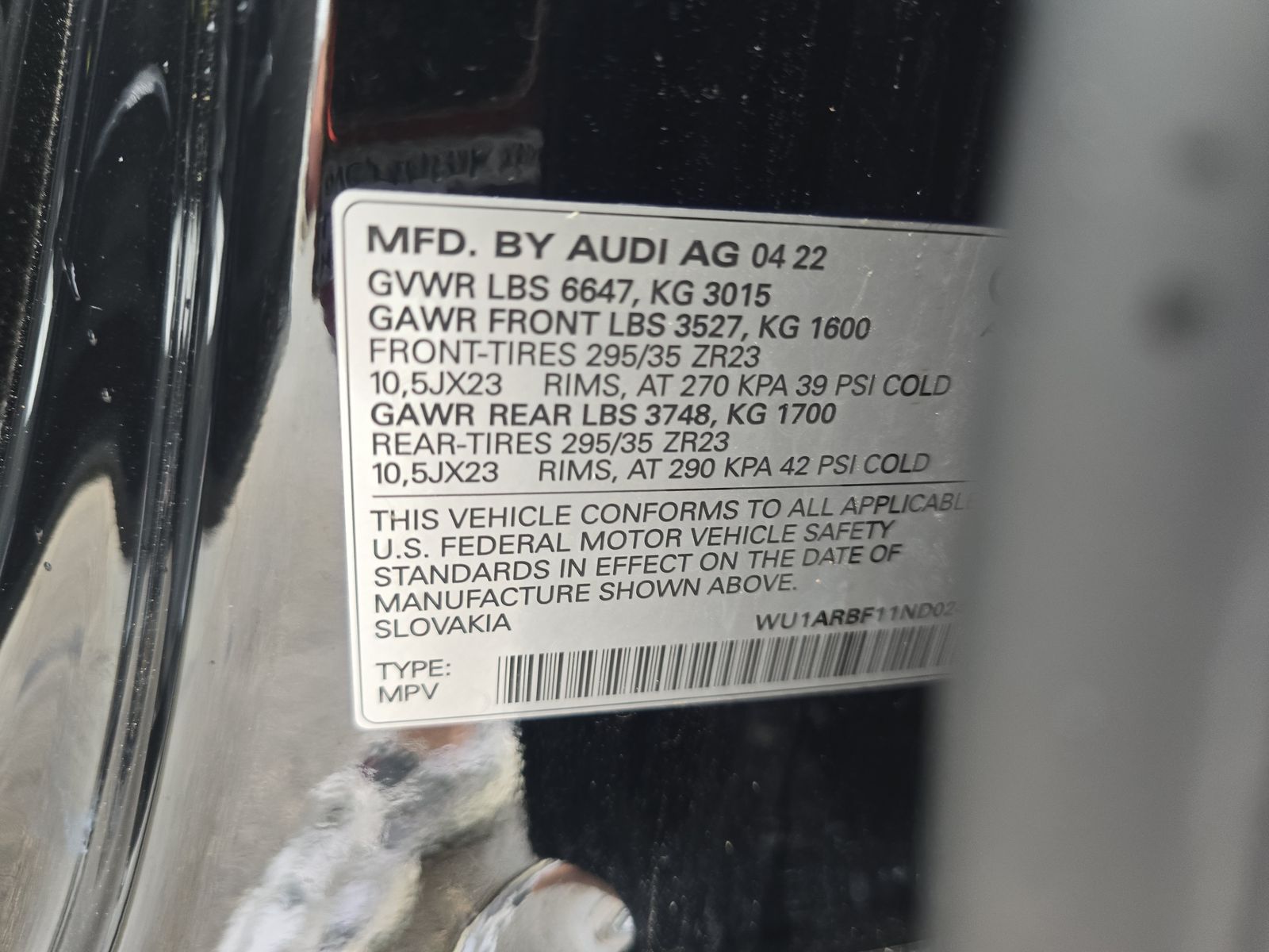 2022 Audi RS Q8 Base AWD