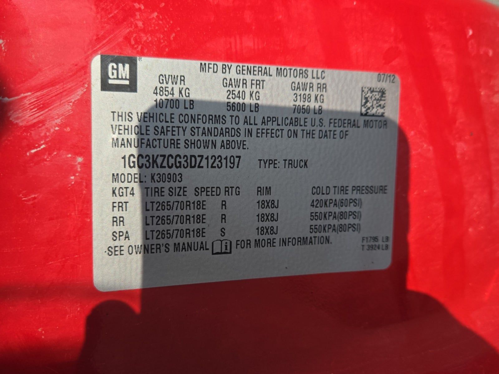 2013 Chevrolet Silverado 3500HD Work Truck AWD