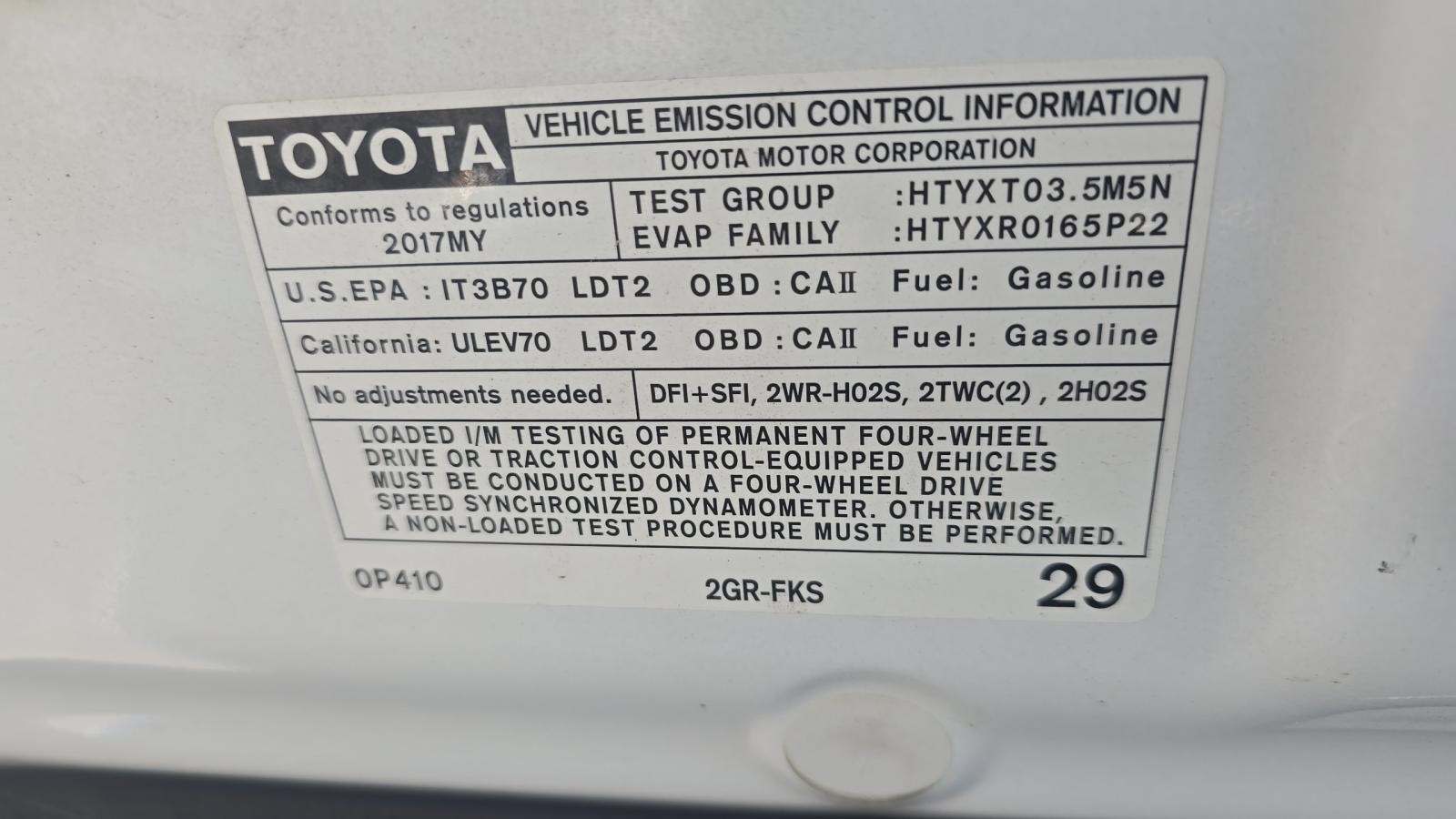 2017 Toyota Tacoma TRD Pro AWD