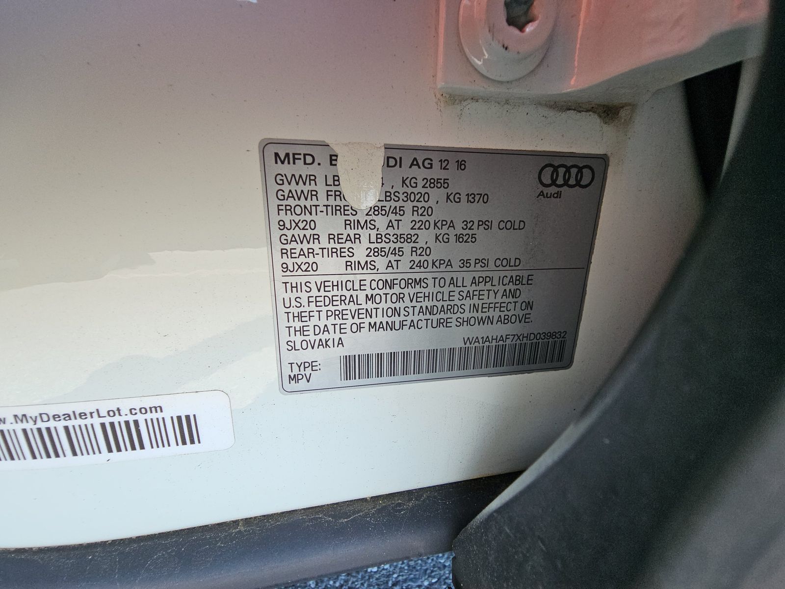 2017 Audi Q7 2.0T Premium AWD