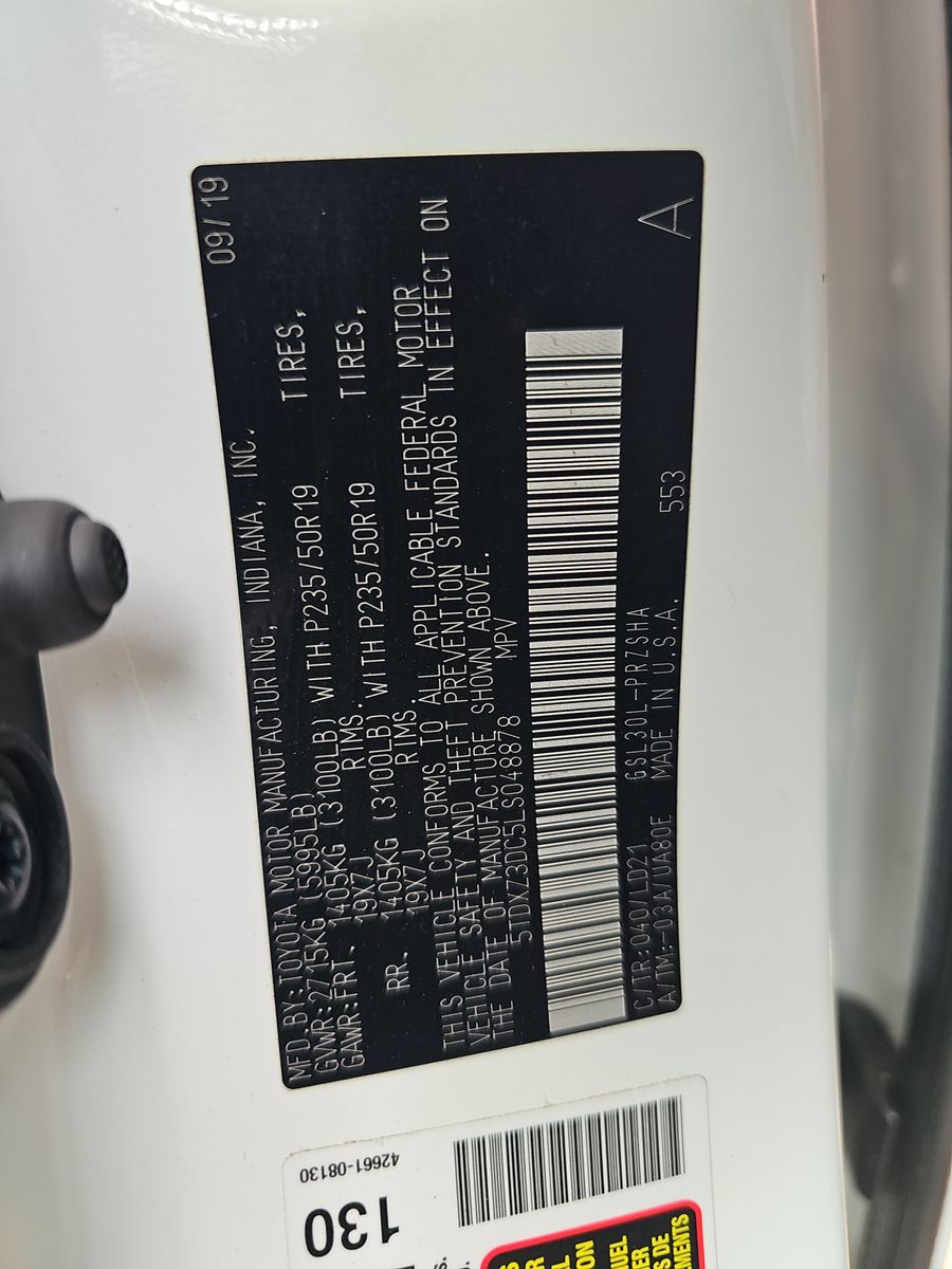 2020 Toyota Sienna SE FWD