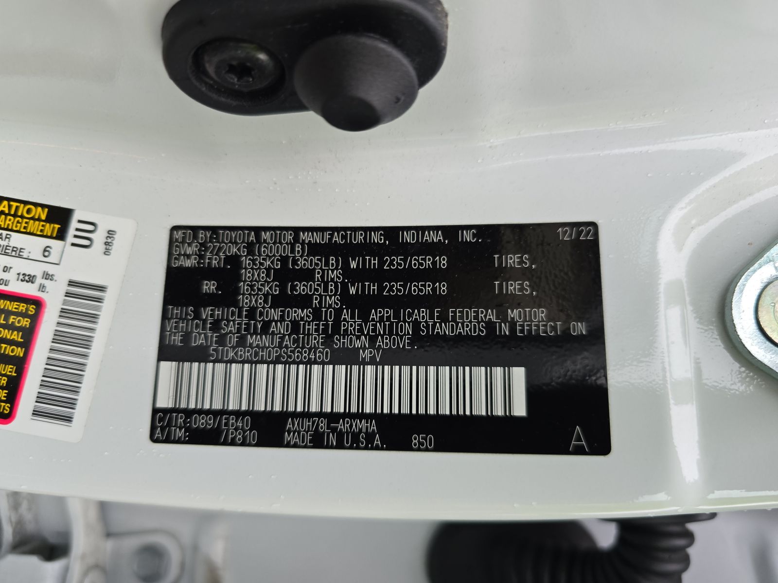 2023 Toyota Highlander Hybrid XLE AWD