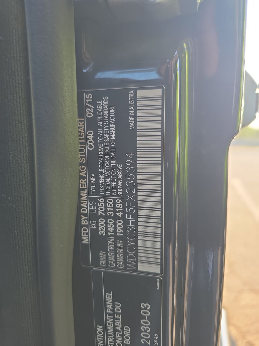 2015 Mercedes-Benz G-Class G 550 AWD