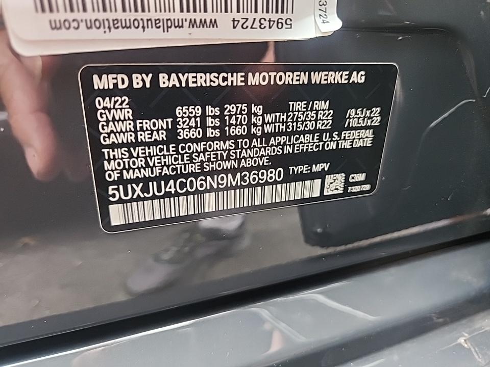 2022 BMW X5 M50i AWD