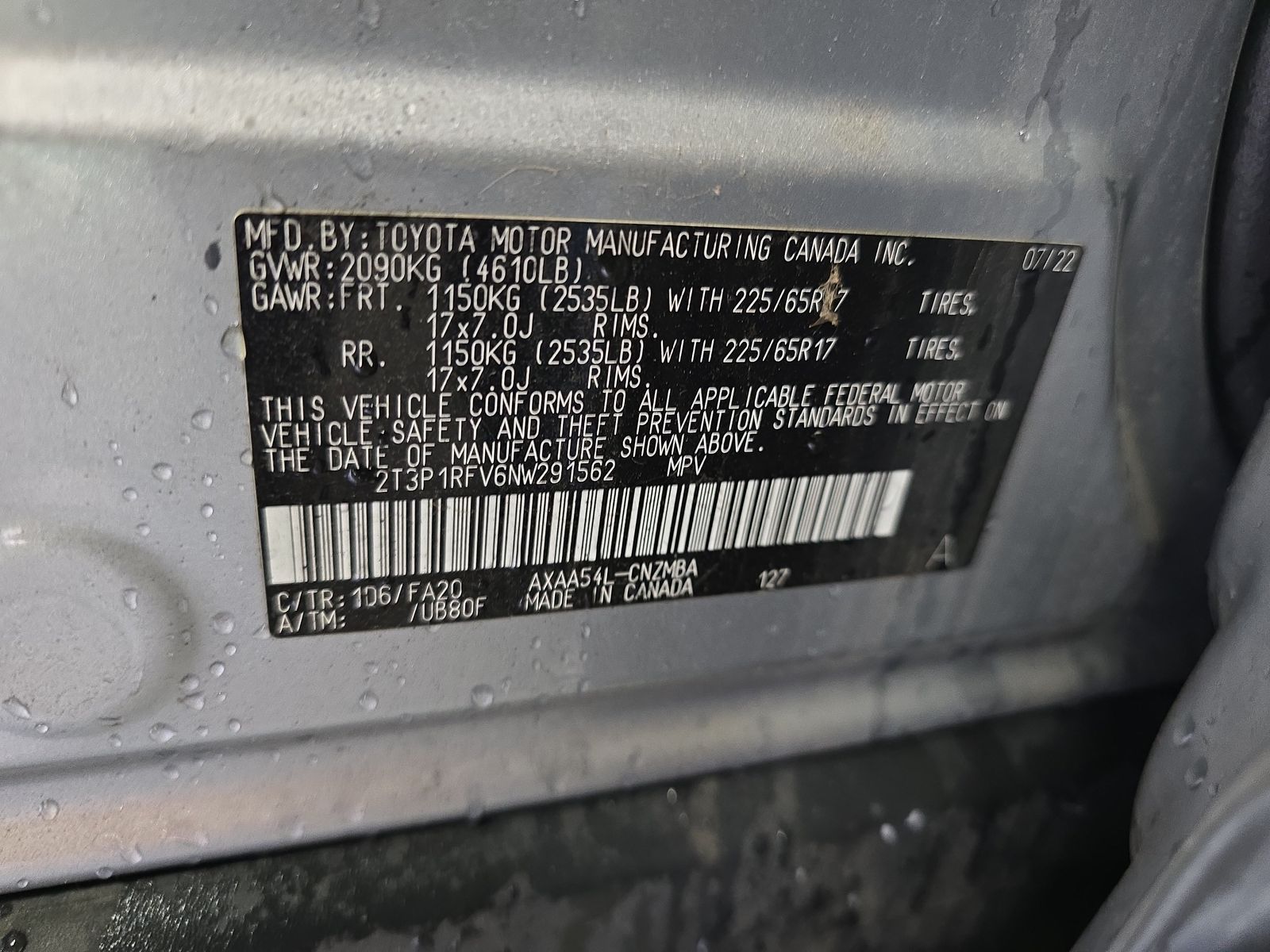 2022 Toyota RAV4 XLE AWD