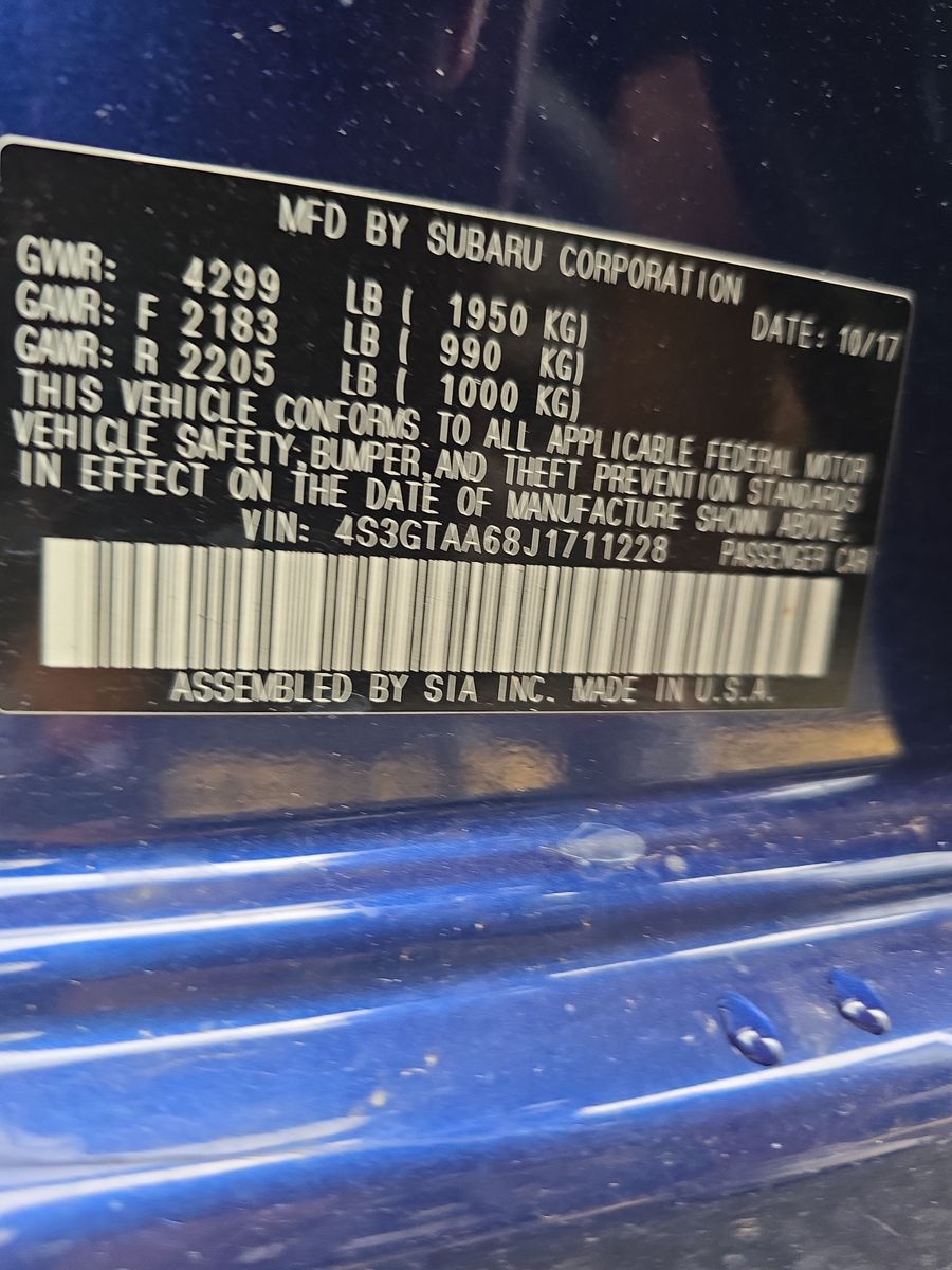 2018 Subaru Impreza 2.0i AWD