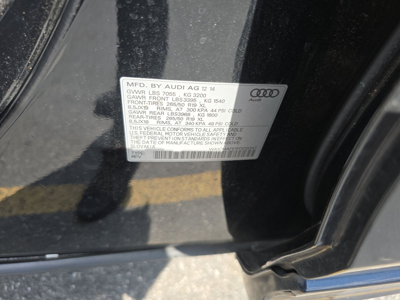 2015 Audi Q7 TDI Premium AWD
