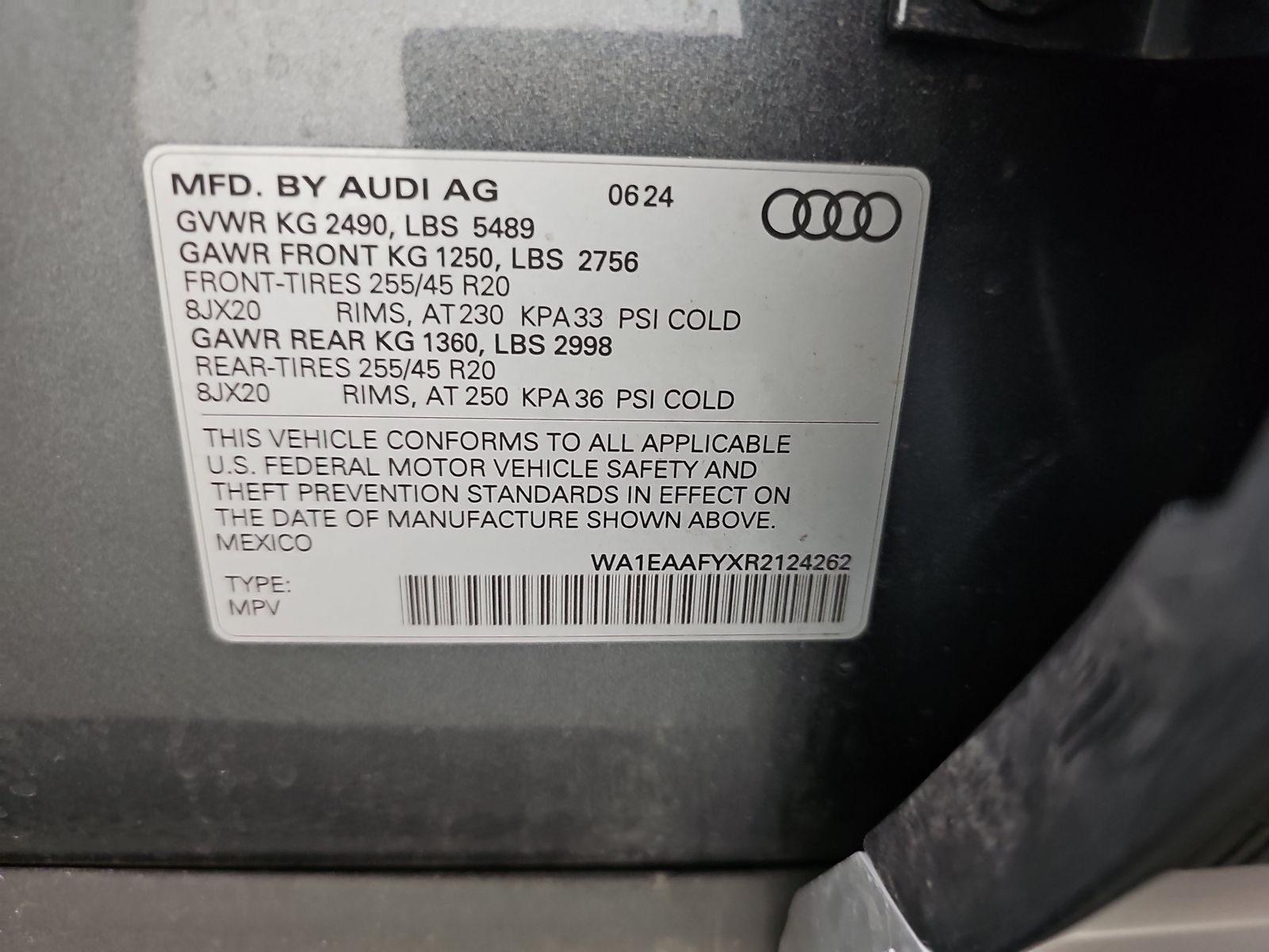 2024 Audi Q5 S line Premium Plus AWD