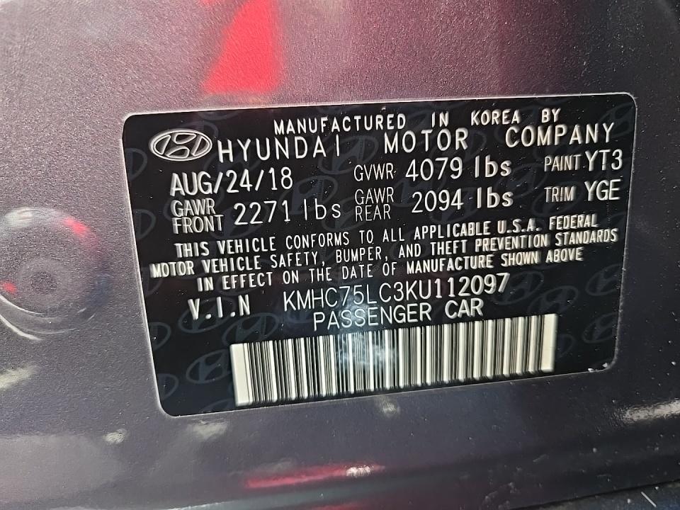 2019 Hyundai Ioniq Hybrid SEL FWD