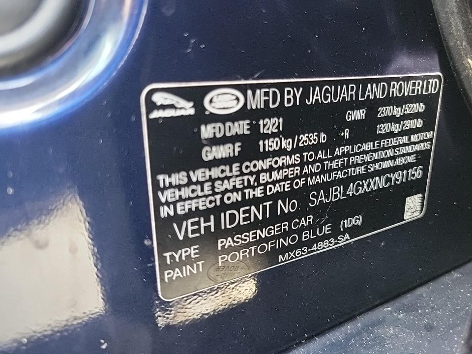 2022 Jaguar XF R-Dynamic SE AWD