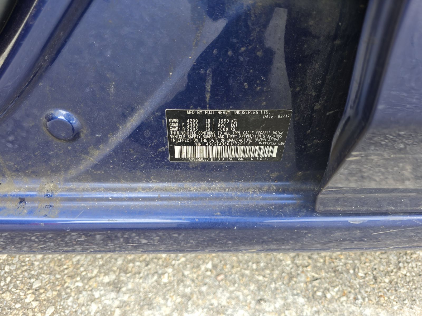 2017 Subaru Impreza 2.0i Premium AWD