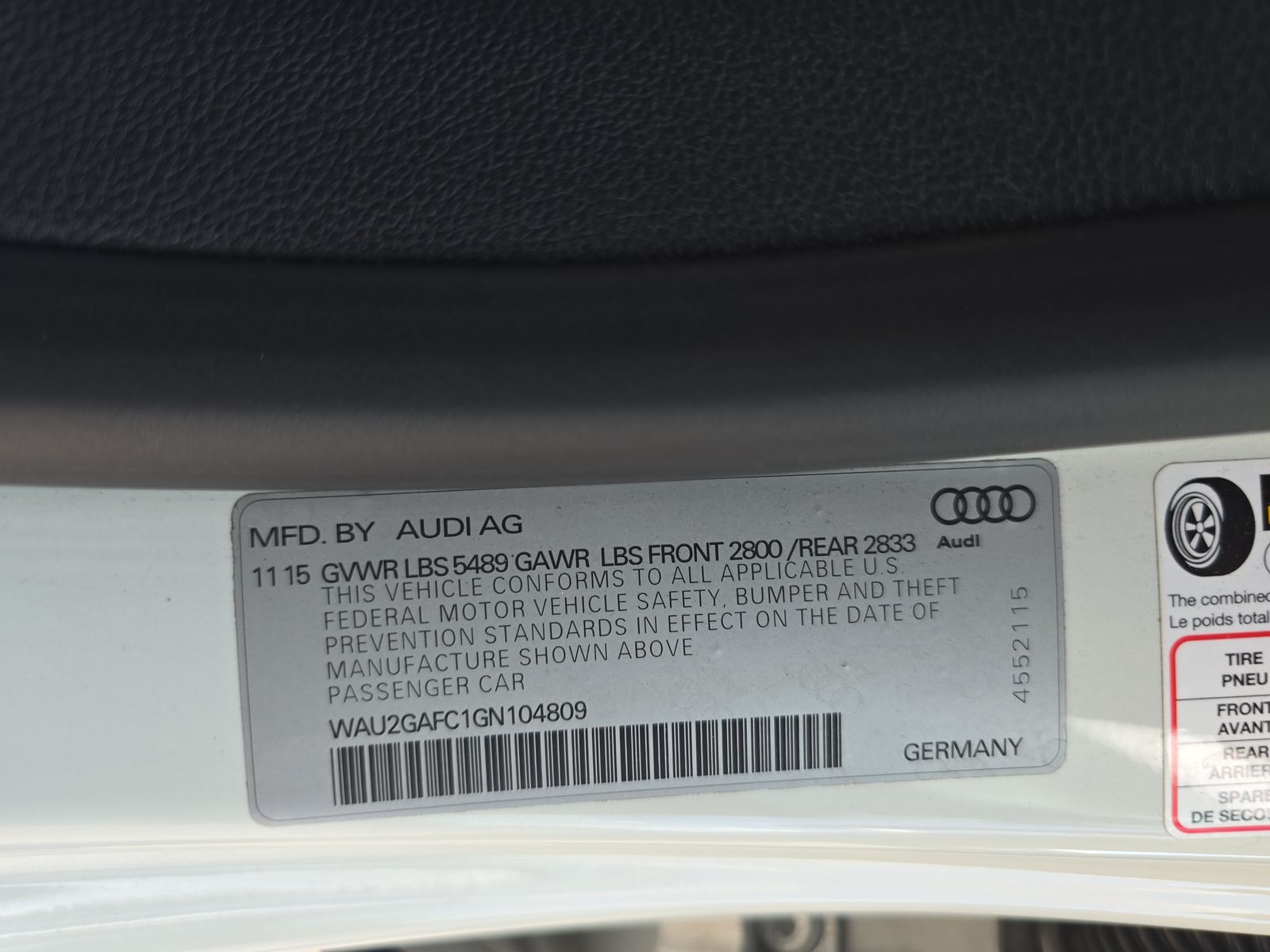 2016 Audi A7 3.0T Prestige AWD