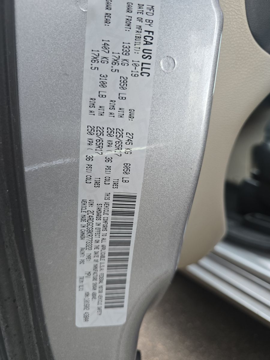 2019 Dodge Grand Caravan SXT FWD
