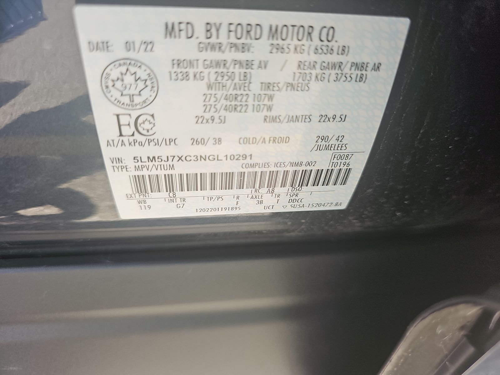 2022 Lincoln Aviator Reserve AWD