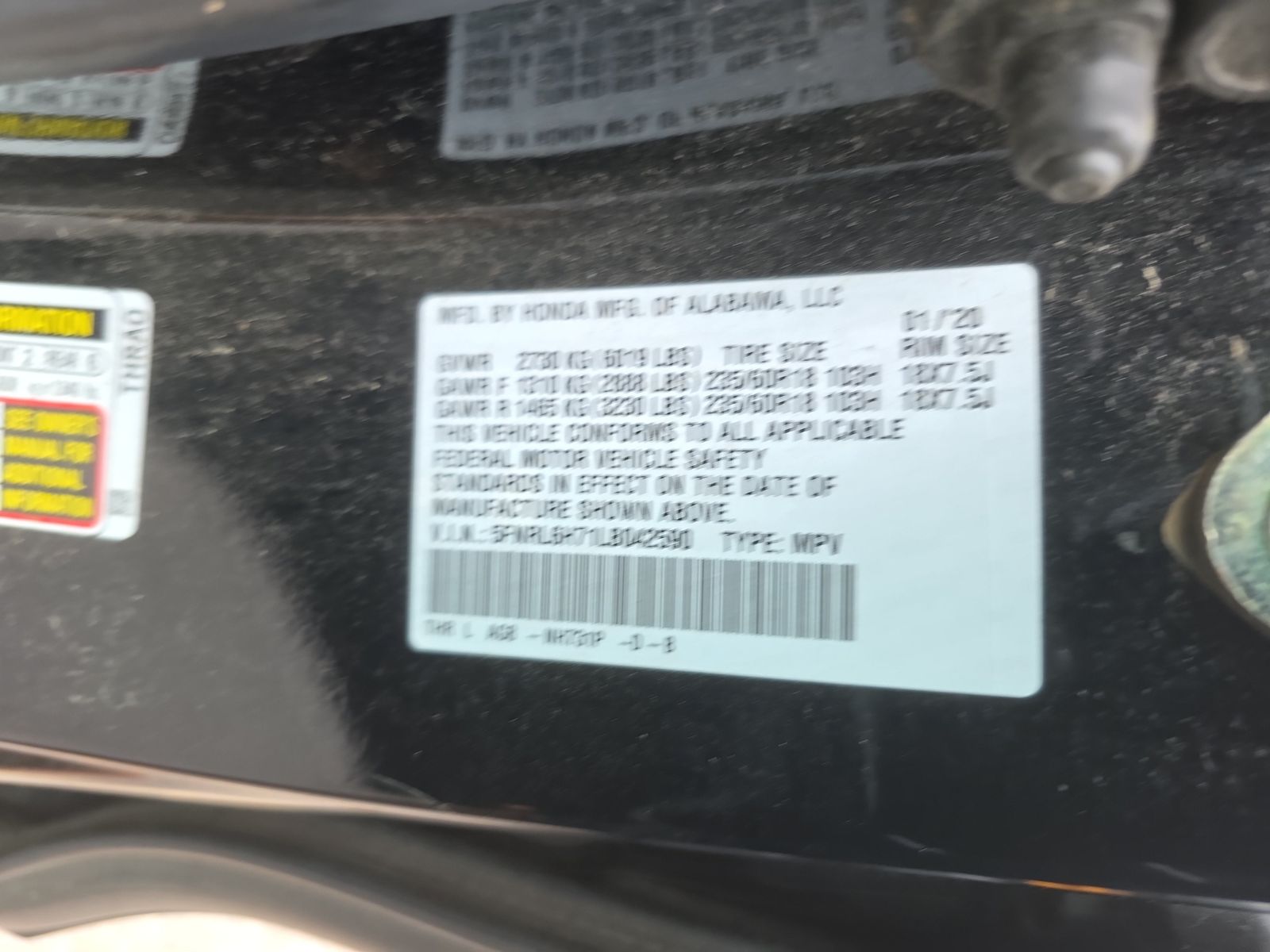 2020 Honda Odyssey EX-L FWD