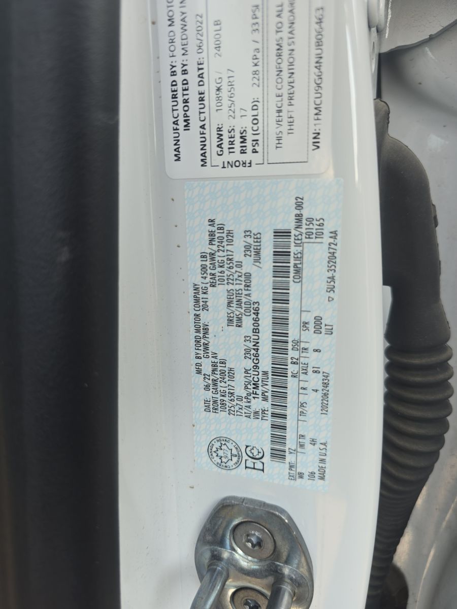2022 Ford Escape SE AWD