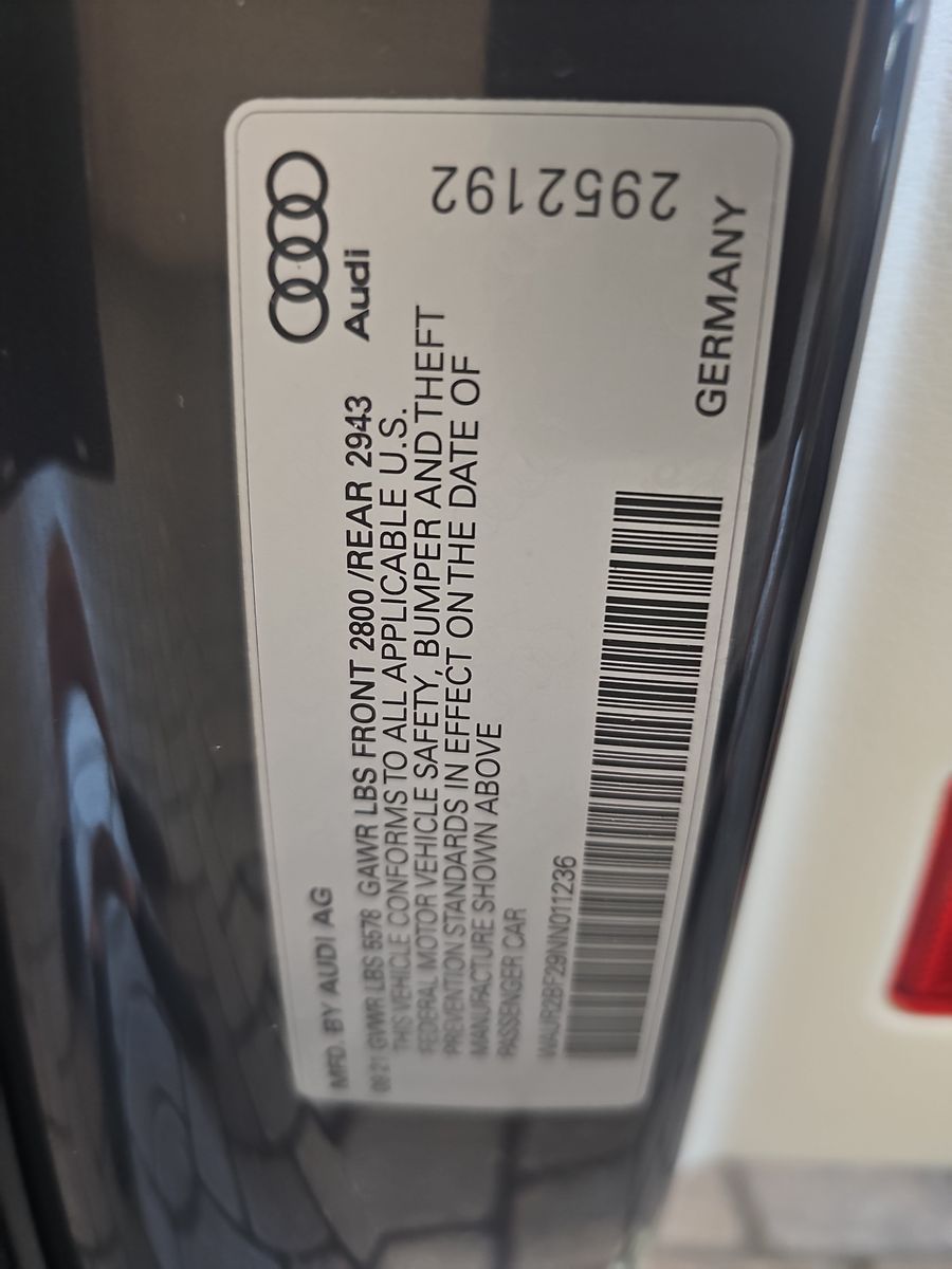 2022 Audi A7 Premium Plus AWD