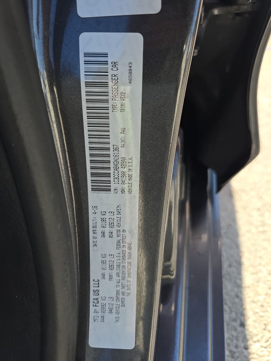 2016 Chrysler 200 Limited FWD