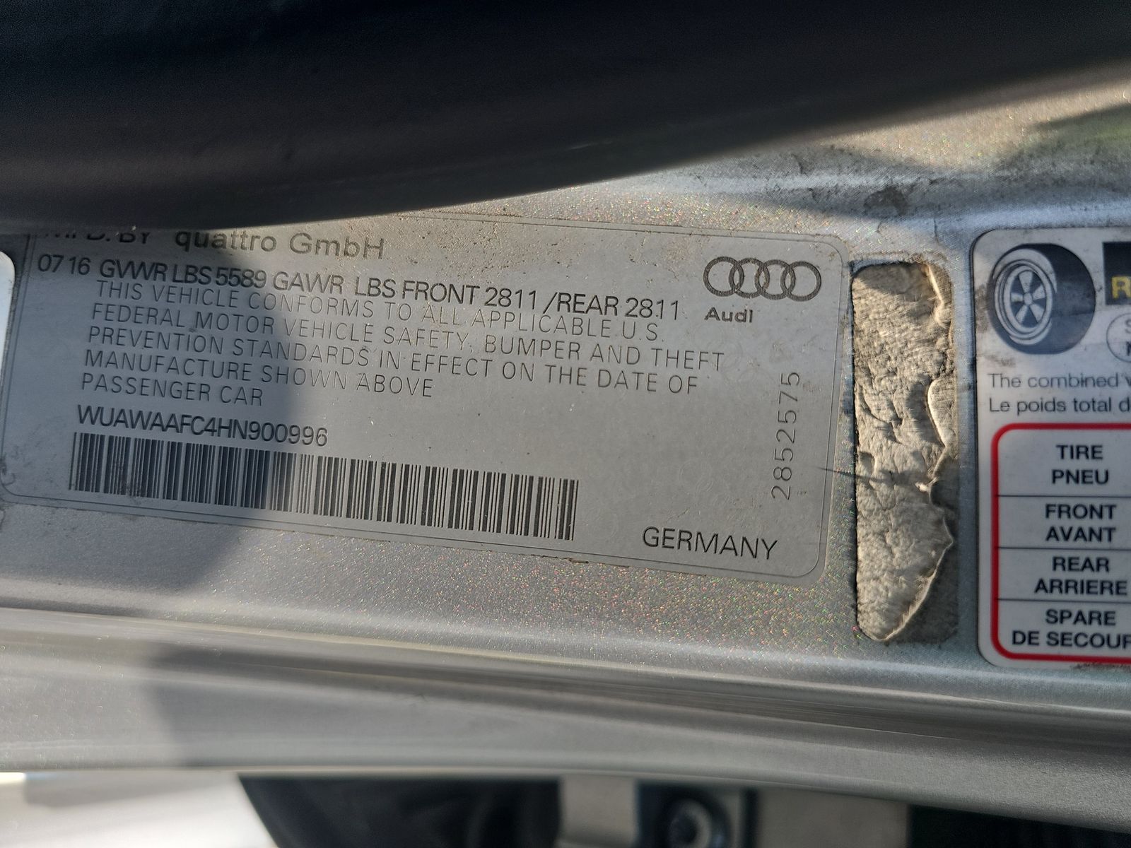 2017 Audi RS 7 Prestige AWD