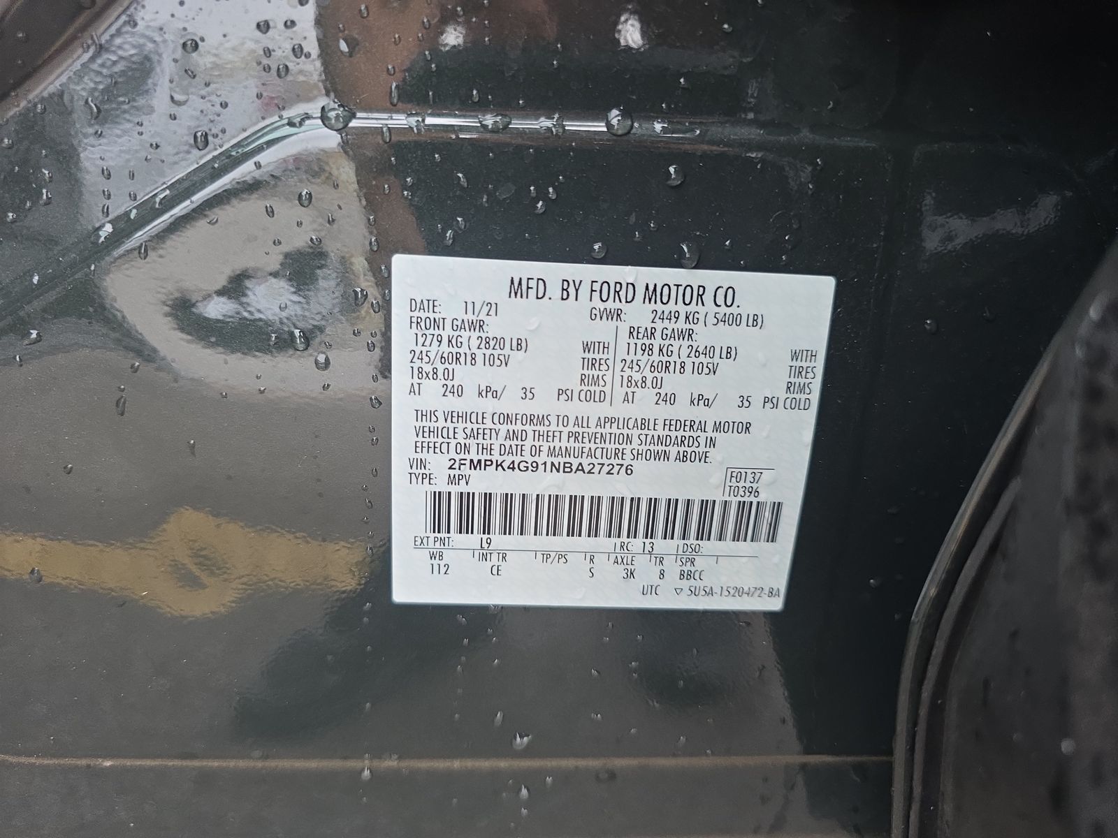 2022 Ford Edge SE AWD