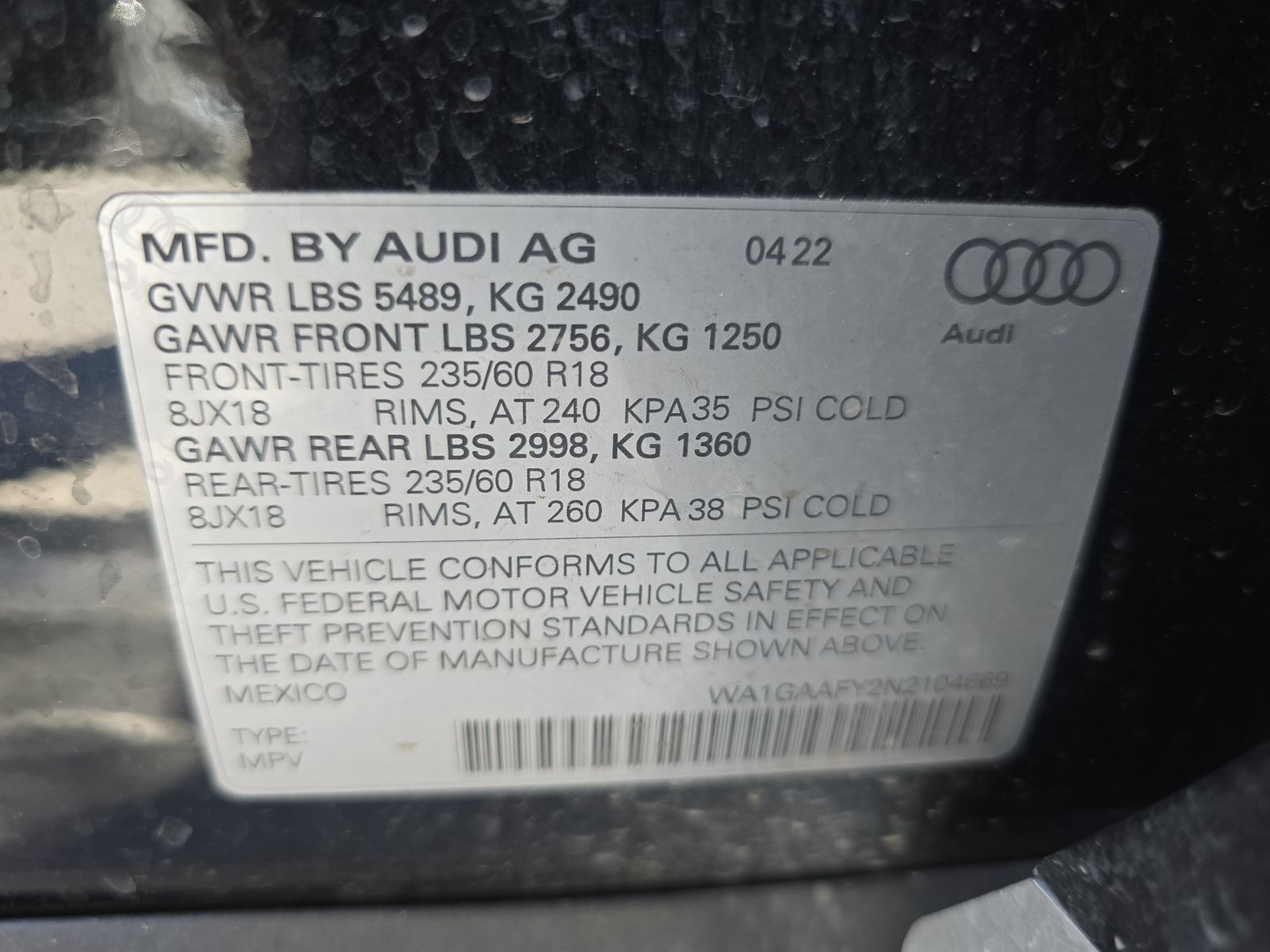2022 Audi Q5 S line Premium AWD