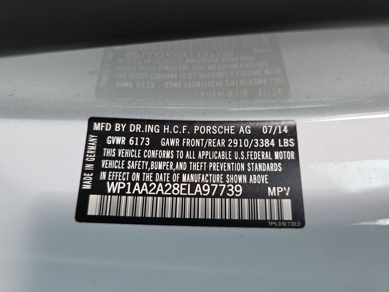 2014 Porsche Cayenne Platinum Edition AWD